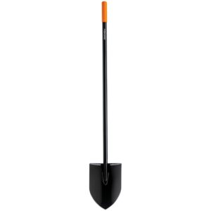 Fiskars Long-Handle Round-Point Steel Digging Shovel